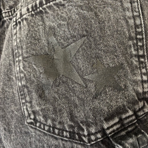 Hot Topic | 7 | Black Washed Wide Leg Cargo Jeans | Distressed Grunge Alt Pants - Picture 9 of 13